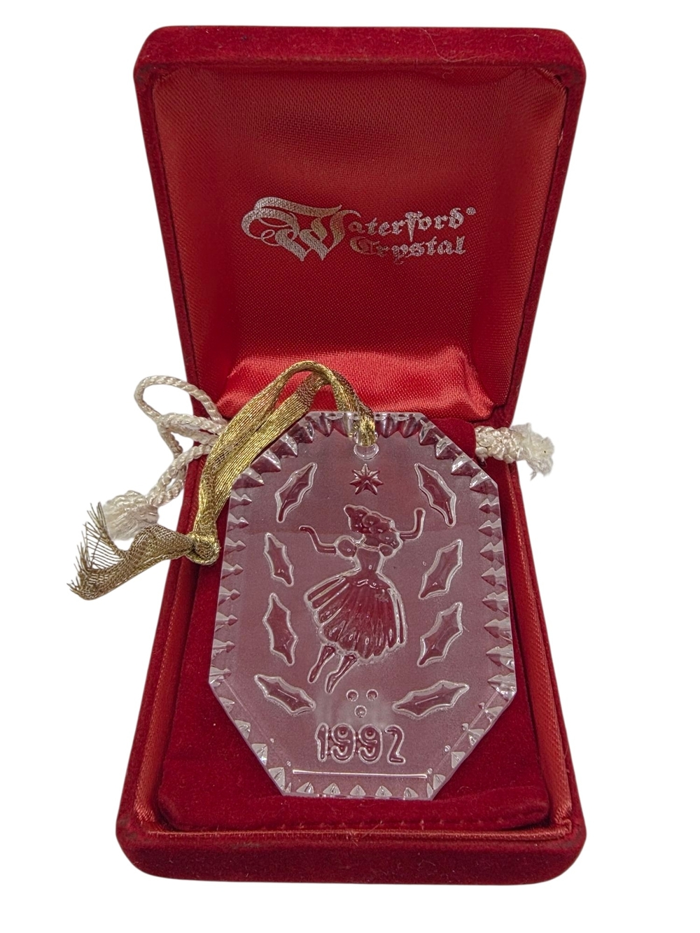 Vintage 1992 Waterford Crystal 12 Days Of Christmas Ornament 9 Ladies Dancing